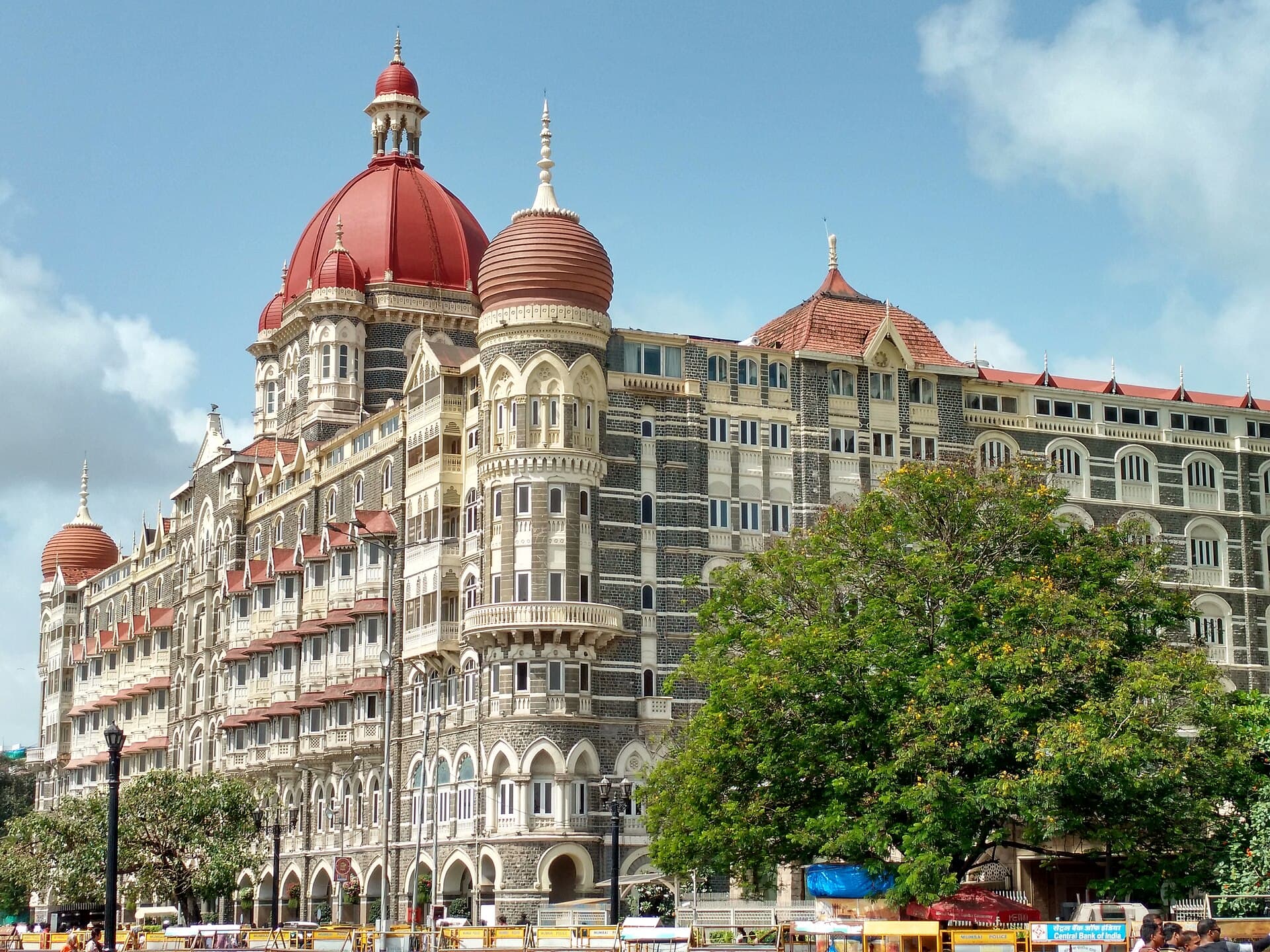 Taj Mahal Palace Hotel: The Taj Mahal Palace Hotel is a five-star hotel located in the Colaba region of Mumbai, Maharashtra, India, next to the Gateway of India. Part of the Taj Hotels